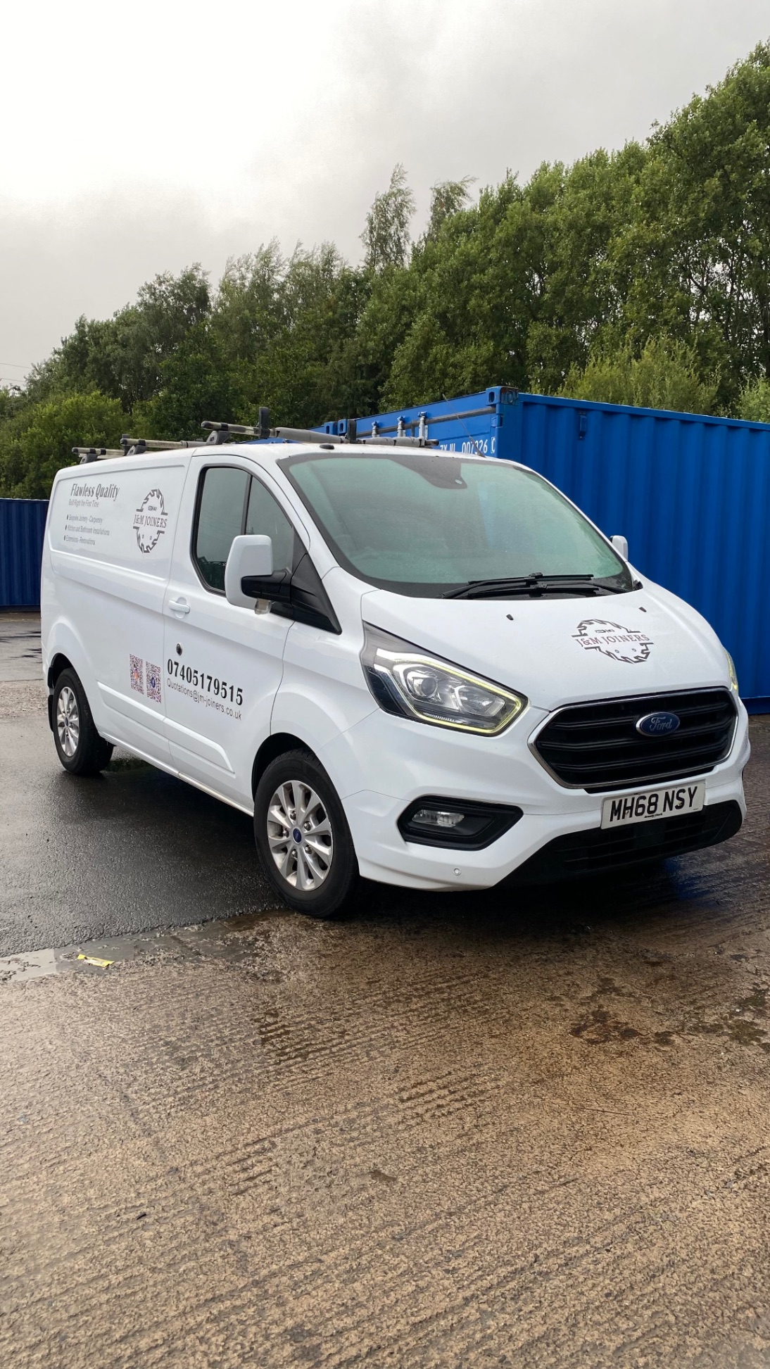J&M Joiners branded van — Edinburgh & Midlothian